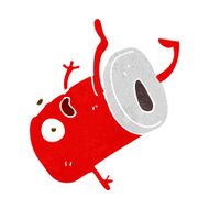 cartoon old drinks can N11