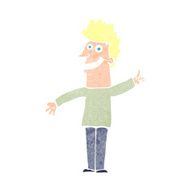 cartoon happy man N601