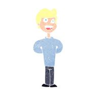 cartoon happy man N603