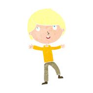 cartoon happy boy N312