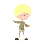 cartoon unhappy boy N72