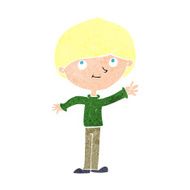 cartoon happy boy N314