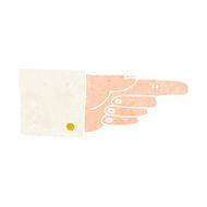 cartoon pointing hand N67
