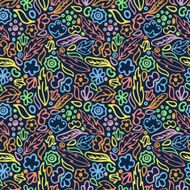 abstract floral pattern N16