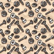 seamless vector pattern with screw