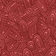 doodle pattern red