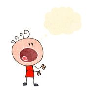 retro cartoon complaining doodle person N2