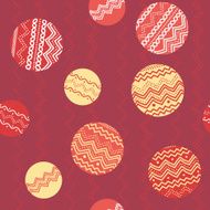 Abstract illustration with circles and hand-drawn elements Seamless pattern N2