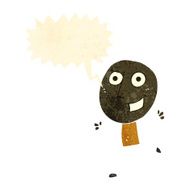 retro cartoon happy doodle man N7