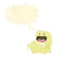 cartoon roaring monster N5
