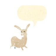 cartoon rabbit with speech bubble N141