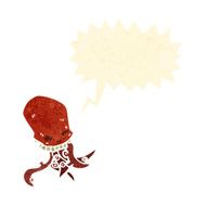 retro cartoon skull monster N2