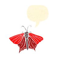 retro cartoon butterfly