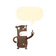 cartoon bear asking question