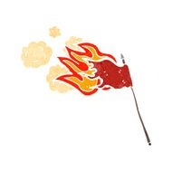 burning flag cartoon N3