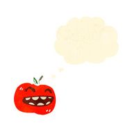 retro cartoon tomato face