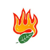 flaming leaf cartoon N2