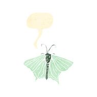 retro cartoon moth N2