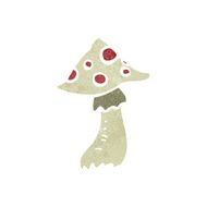 retro cartoon toadstool N6