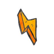 decorative cartoon lightning bolt N2