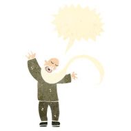 retro cartoon bearded man