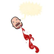 gross severed head cartoon N52