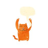 retro cartoon ginger cat N2