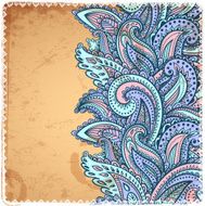 Beautiful Indian floral ornament N6