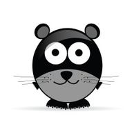 sweet and cute mouse vector illustration N2