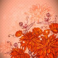 Beautiful floral background N6