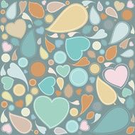 pattern retro green background vector N2