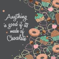 chalk board dessert menu layout design