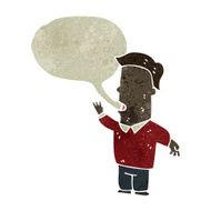 retro cartoon talking man N2
