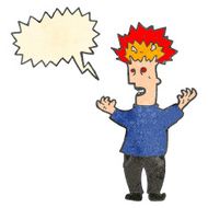 retro cartoon exploding head man N2