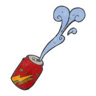 retro cartoon soda can N3