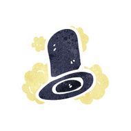 retro cartoon top hat