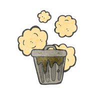 retro cartoon garbage can N3