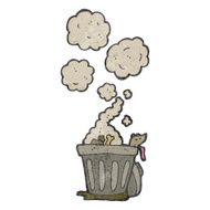 retro cartoon garbage can N4
