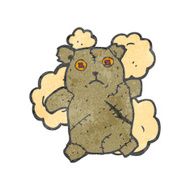 retro cartoon teddy bear N2
