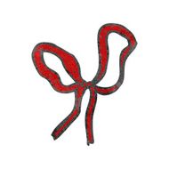 retro cartoon decorative bow N2