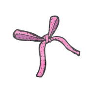 retro cartoon decorative bow N3
