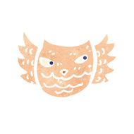 retro cartoon owl