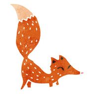 retro cartoon fox