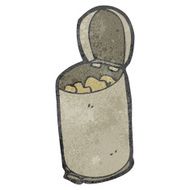 retro cartoon flip top bin N2