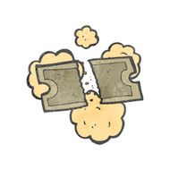 retro cartoon movie ticket N2