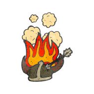burning helmet cartoon N2