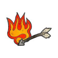 Flaming Arrow Cartoon N11