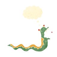 retro cartoon hissing snake N2