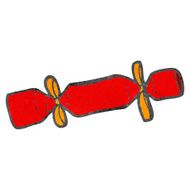 retro cartoon christmas cracker