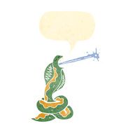 retro cartoon hissing snake N3